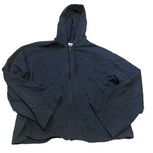 Nike Black Womens Zip Up Wide Sleeves Small